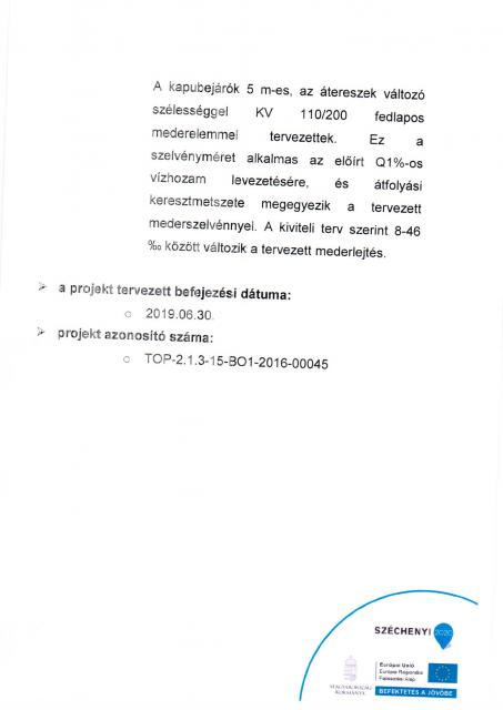 Sajógalgóc község vízelvezető hálózatának infrastrukturális fejlesztése
